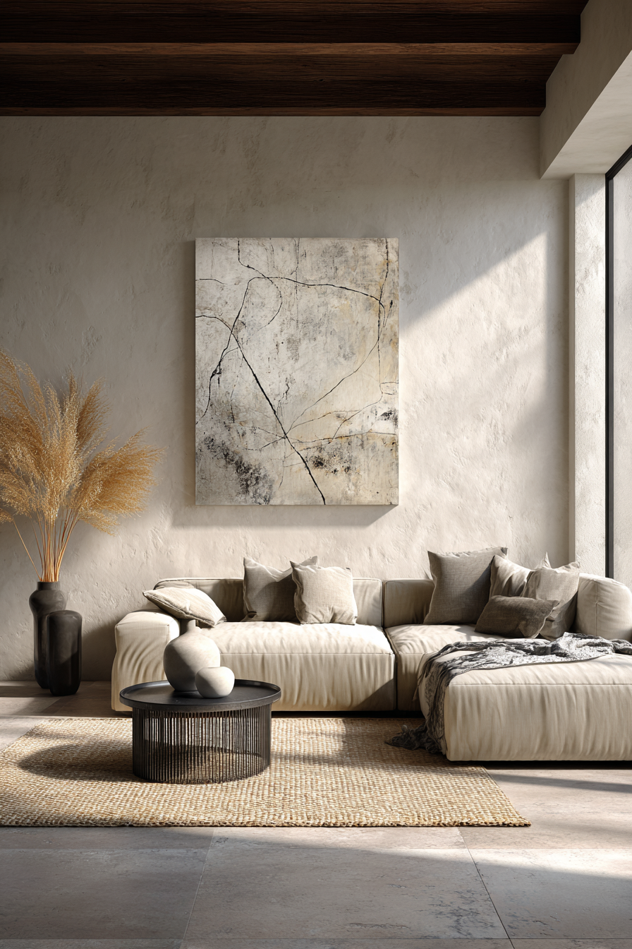 Top wall art trends for modern homes featuring contemporary and minimalist designs.