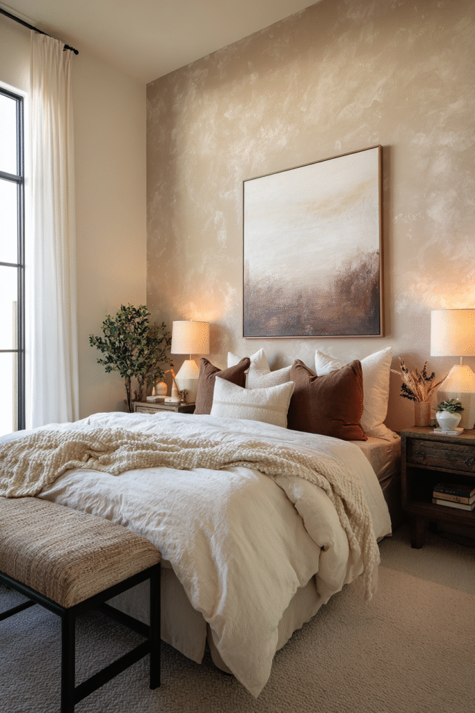 modern bedroom decor ideas on a budget with neutral colors and luxury design