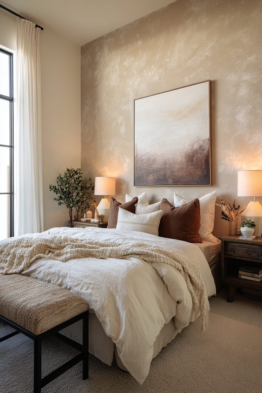 modern bedroom decor ideas on a budget with neutral colors and luxury design